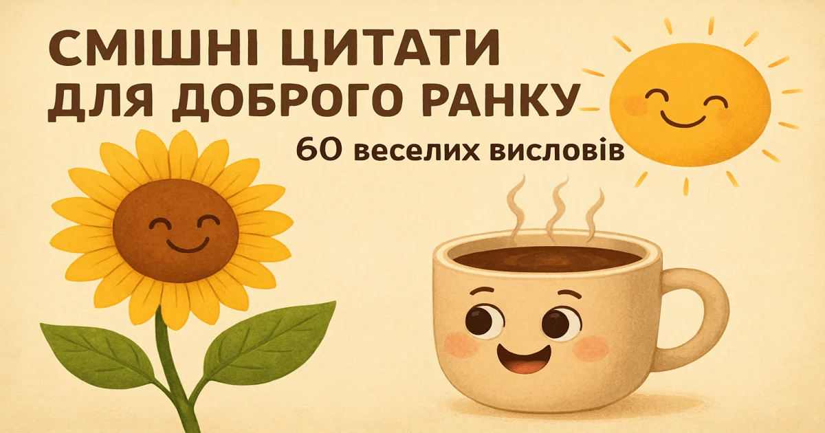 Смішні цитати для доброго ранку - 60 веселих висловів